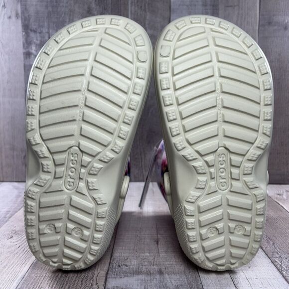 Crocs Classic Lined Neo Puff Tie Dye Boot Pull On Women's Size 6 Bone Beige Pink - Picture 11 of 13